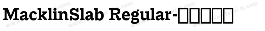 MacklinSlab Regular字体转换